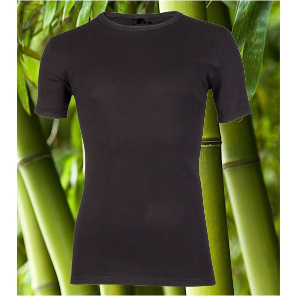 Boru Bamboo T-shirt Zwart.