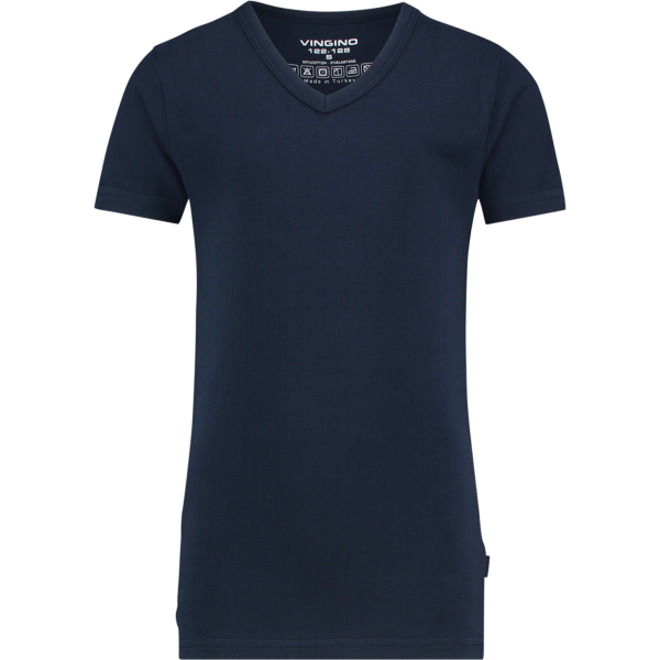 Vingino T-shirt Korte Mouw met V-neck, Navy